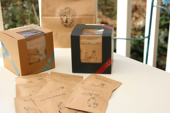 贈り物に。ブラウン＆ブラック (8種のお茶各2個　計16パック)×2ボックス 4枚目の画像