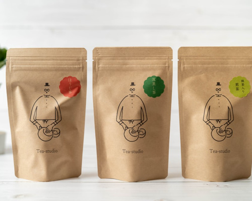 Tea-studio　イラスト入り深蒸し茶　未使用　専用ページして購入OK◎◆◆ 0_070556c99a8732e3ef64bd9e5f43