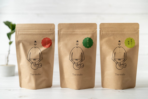 3種のお茶 ティーバッグ各10パック入(深蒸し茶・ほうじ茶・抹茶入り