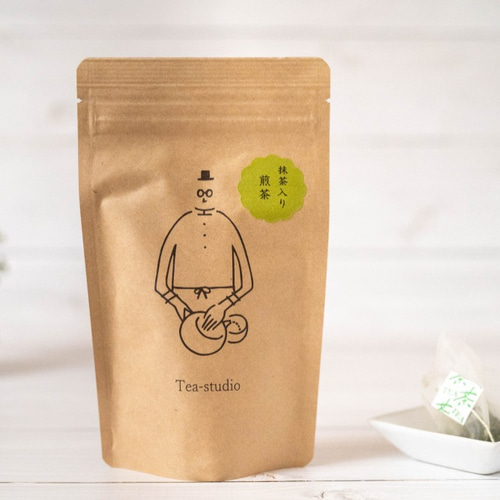 Tea-studio　イラスト入り深蒸し茶　未使用　専用ページして購入OK◎◆◆ 3種のお茶 ティーバッグ各10パック入(深蒸し茶・ほうじ茶・抹茶入り