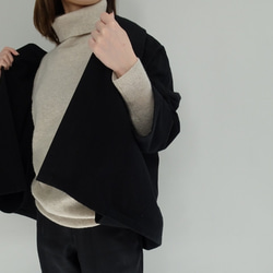 雙梭織棉多功能夾克&lt;黑色&gt; 第5張的照片