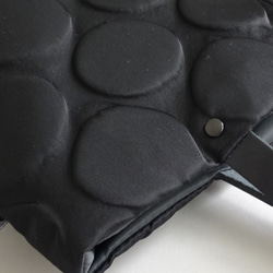 皮革手柄圓點圖案手提包（淺棕色手柄/黑色手柄） 第10張的照片