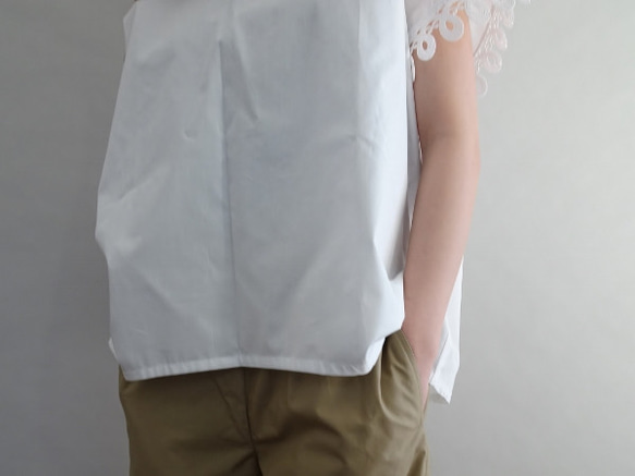 ケミカルレース袖cottonプルオーバー 7枚目の画像