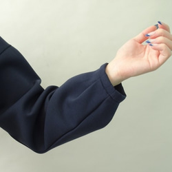 雙層透氣高領套頭衫（海軍藍） 第3張的照片