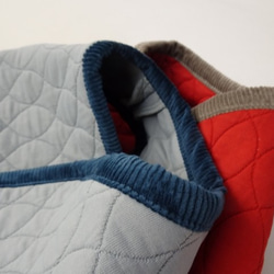 M號絎縫狗外套<藍色>約4公斤至6公斤 第9張的照片