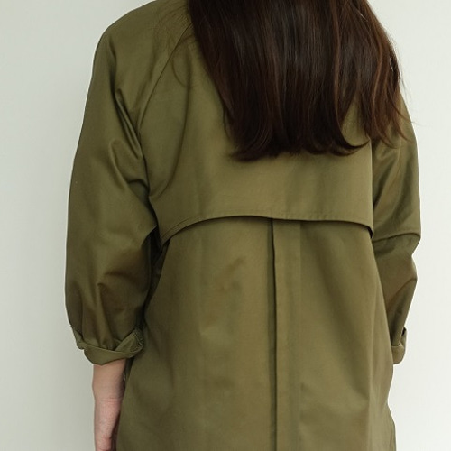 SALE30％OFF】アンブレラヨーク スーピマステンカラーコート＜カーキ