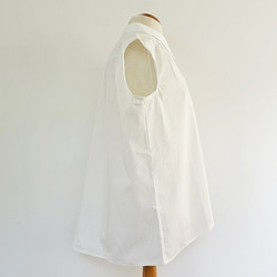 棉法語套筒按鈕襯衫“抓取袋子2017的夏”&lt;白色&gt;×8號帆布鼓手提袋&lt;水泥&gt; 第4張的照片