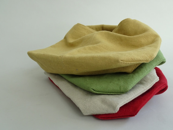 水洗棉/黃麻單手柄包&lt;黃色&gt; 第4張的照片