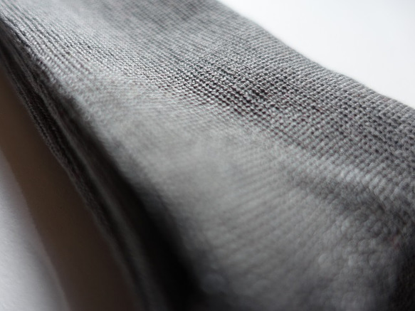 [橡膠未使用]埃及棉無壓力襪&lt;灰色&gt; 第2張的照片