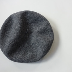 羊毛貝雷帽&lt;灰色&gt; 第4張的照片