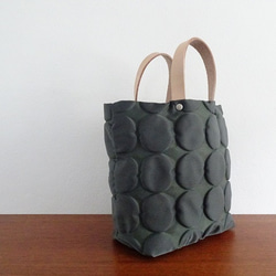 皮革手柄小圓點托特包 <DG/S> 第3張的照片