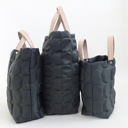 皮革手柄小圓點托特包 <DG/S> 第4張的照片