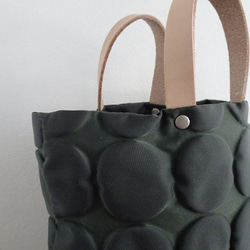 皮革手柄小圓點托特包 <DG/S> 第6張的照片