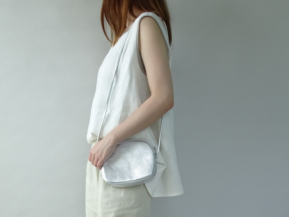 肉厚リネン配色Aラインプルオーバー＜オフホワイト×サンドベージュ＞