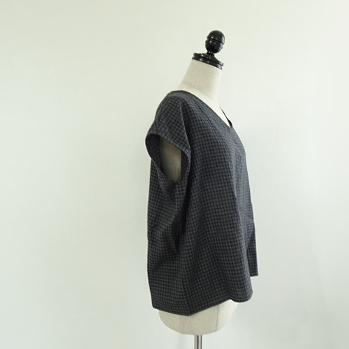 美品 A VONTAGE コットンリネン キャンプシャツ ギンガムチェック 美品 A VONTAGE コットンリネン キャンプシャツ ギンガム