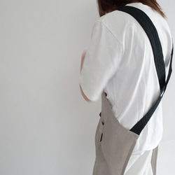 linen One Action Full Apron &lt;黑色&gt; &lt;芥末黃&gt; 第3張的照片