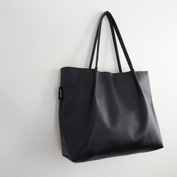 BEAMS シュリンクレザー トートバッグ 黒 ブラック itemba61ad364ed911ef8a940242ac