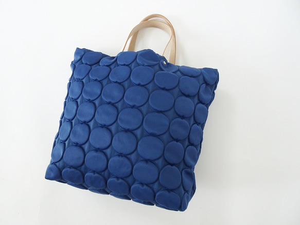 皮革手把小圓點手提包<B/L> 第3張的照片