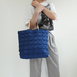 皮革手把小圓點手提包<B/L> 第2張的照片