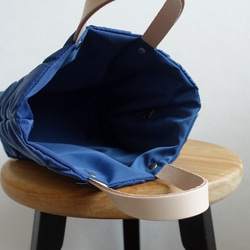 皮革手把小圓點手提包<B/L> 第5張的照片