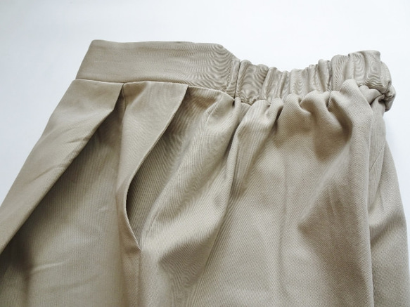 Wrap Style Gaucho 褲子 &lt;米色&gt; 第3張的照片