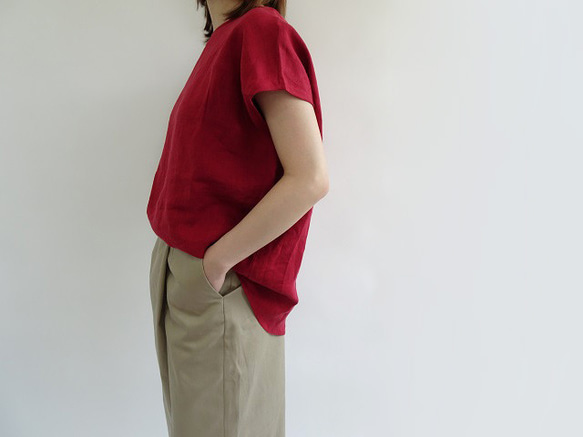 Wrap Style Gaucho 褲子 &lt;米色&gt; 第4張的照片