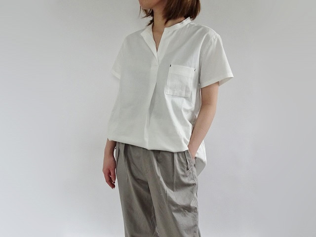 春夏ピーチワッシャープルオーバーブラウス＜ホワイト＞