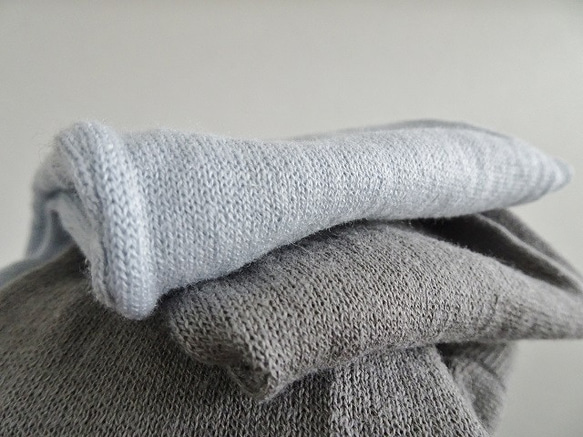 14號棉麻長臂套，附天然纖維指孔&lt;中灰色&gt; 第7張的照片