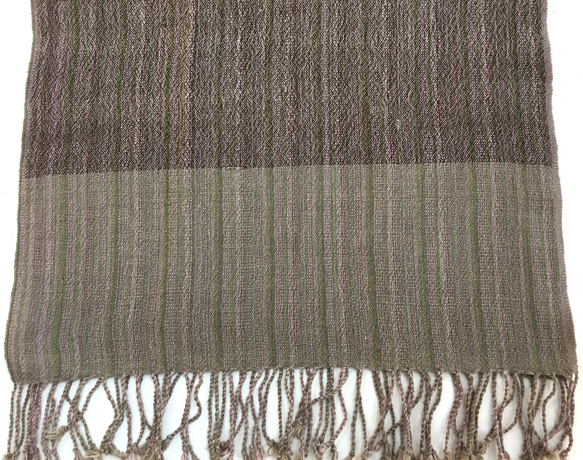 草木染め手織りストール 3枚目の画像