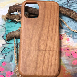 天然樹 天然木製彫刻 Wood iPhoneケース 1枚目の画像