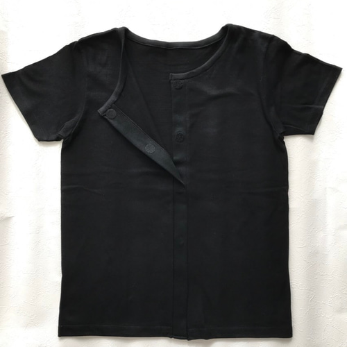 リメイクTシャツ 面ファスナー着脱式 前開きカーディガン