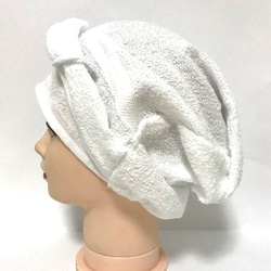 入浴時用 タオル帽子 医療用ケア帽子 白 ¥600 3枚目の画像