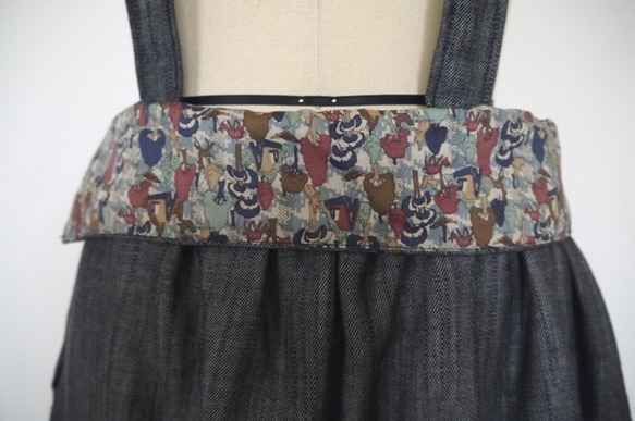 ダブルガーゼ吊りスカート 3枚目の画像