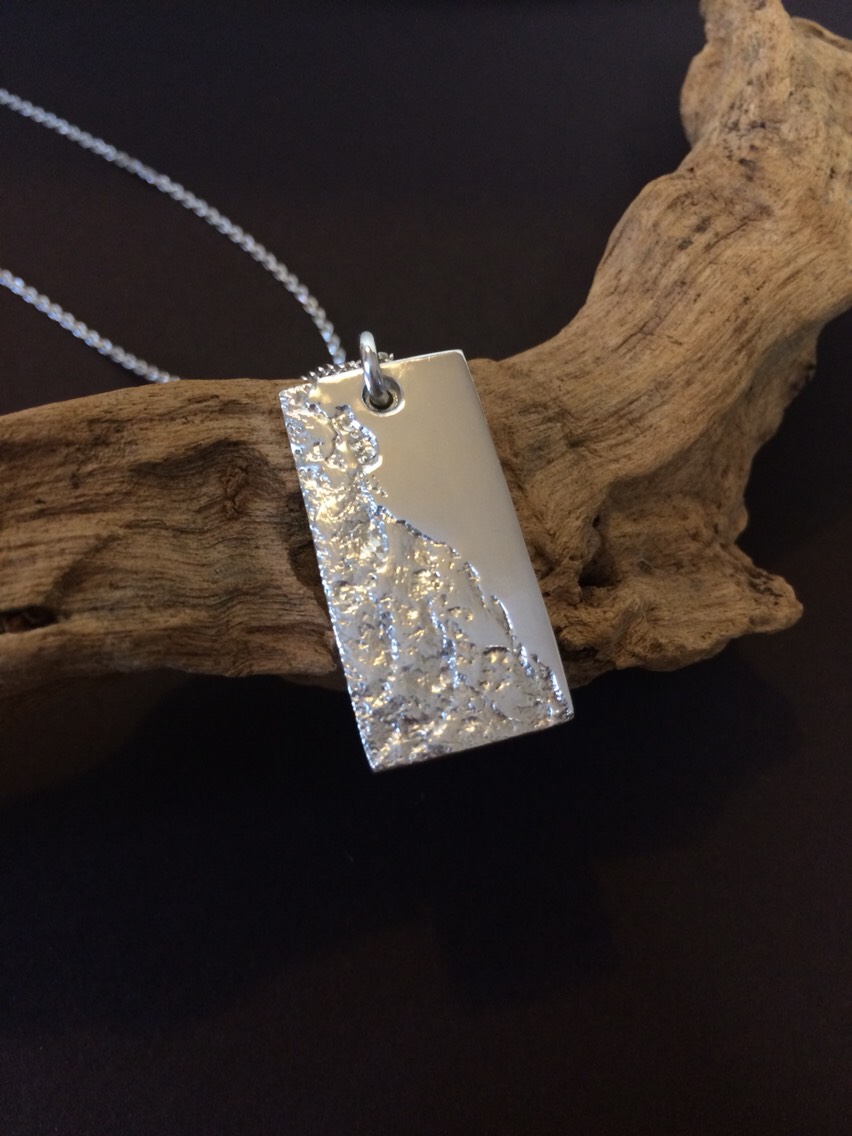 純銀ネックレス/stone pattern