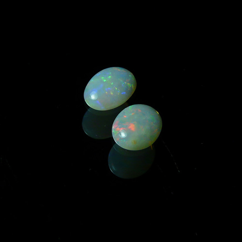 10322-21 ☆超特価☆【エチオピア産】 天然オパール ルース 2個組