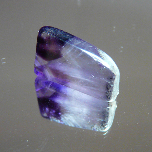 10908-10【インド産】 天然トラピッチェアメジスト スライスタンブル  