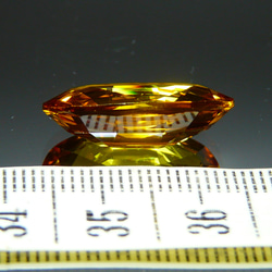 【16.22ct】　 大粒・ゴールデンサファイヤ 　　合成コランダム　　5973 5枚目の画像