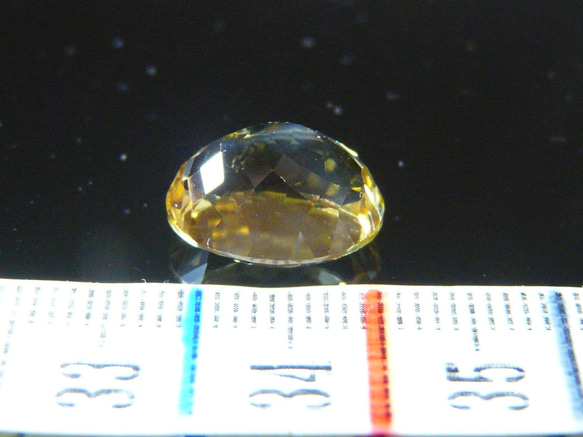 M753 アフリカ産　▲カットばりばり　　シトリン（黄水晶）　　ルース 9枚目の画像