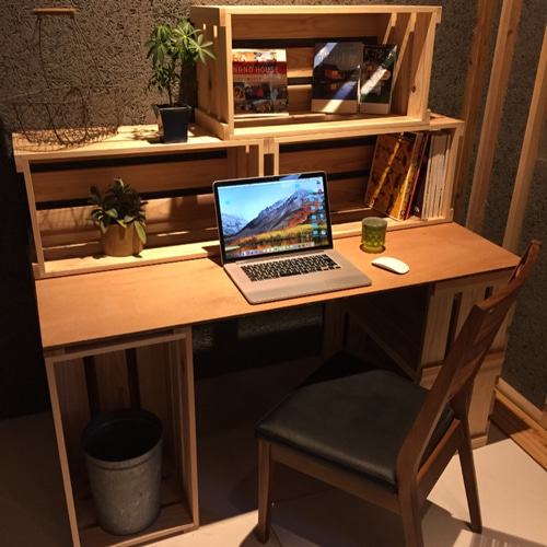 りんご箱 インテリアや店舗什器の為に設計したちょうどいいサイズの