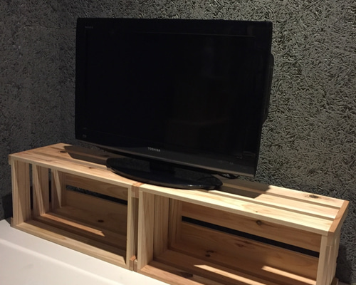 ★ テレビ台 &  アンティーク & りんご箱 ★ りんご箱仕切り付き*1個*受注制作 サイズ、個数オーダー可能 テレビ台