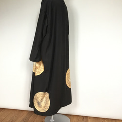 着物リメイク　留袖のノーカラーコート 4枚目の画像