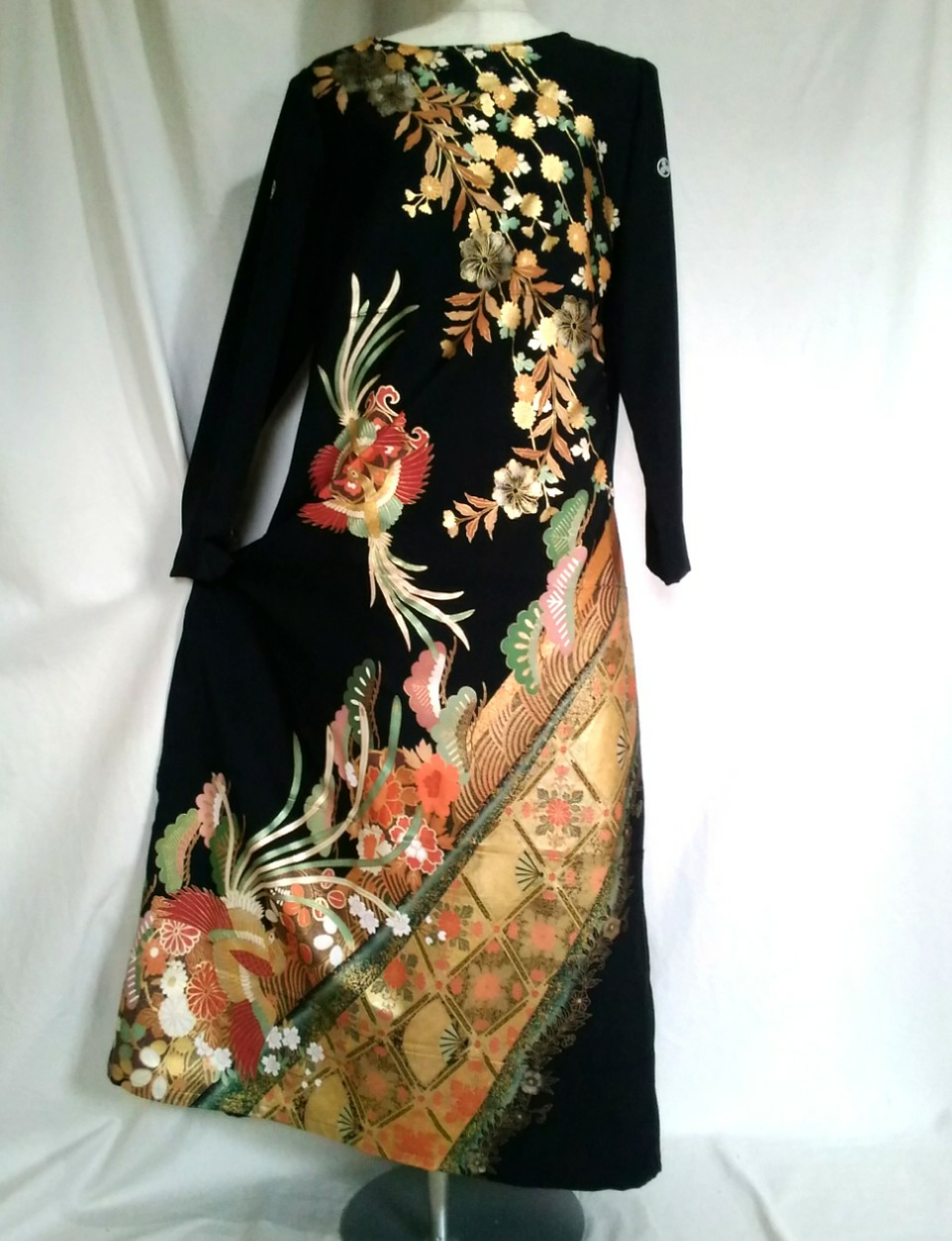 着物リメイク ゴージャス 留袖ドレス ワンピース 着物リメイク