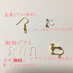 【送料無料】夢色♡アゲハ蝶＊ピアス/イヤリング 2枚目の画像