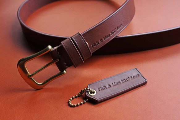 【VULCAN Belt 32mm 紳士窄版皮帶】英國Clayton皮廠 皇家馬鞍革 7色可選 劍尾紳士腰帶 第3張的照片