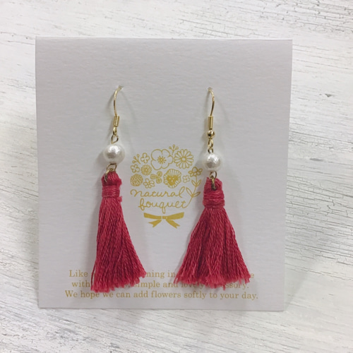 再販】ジュエリー タッセル col.レイニーブルー【ピアス
