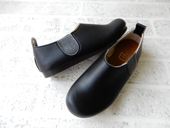 軽量サイドゴムスリッポン・ストレスフリーな　チェルシー　シューズ　№108 3枚目の画像