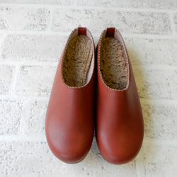 スーパーセール!!　2000円OFF!　在庫限り終了　暖かボアのインソール・幅広・軽量・さっと履けて・サボ 7枚目の画像