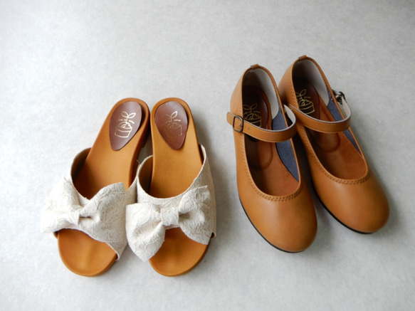 【夏日福袋】寬大柔軟L碼（235-24）鞋履涼鞋2件套⑥ 第1張的照片