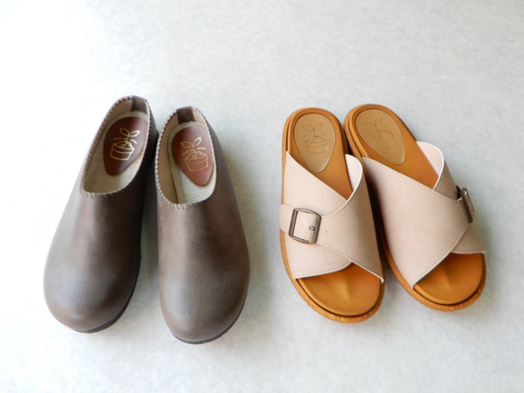 【夏の福袋】やわらか　Mサイズ（２３～２３５）靴とサンダル　2点セット⑩ 1枚目の画像