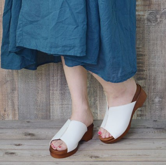 舒適貼合雙腳，寬鬆，輕便，自然，木屐，柔軟涼鞋 720 號 第10張的照片